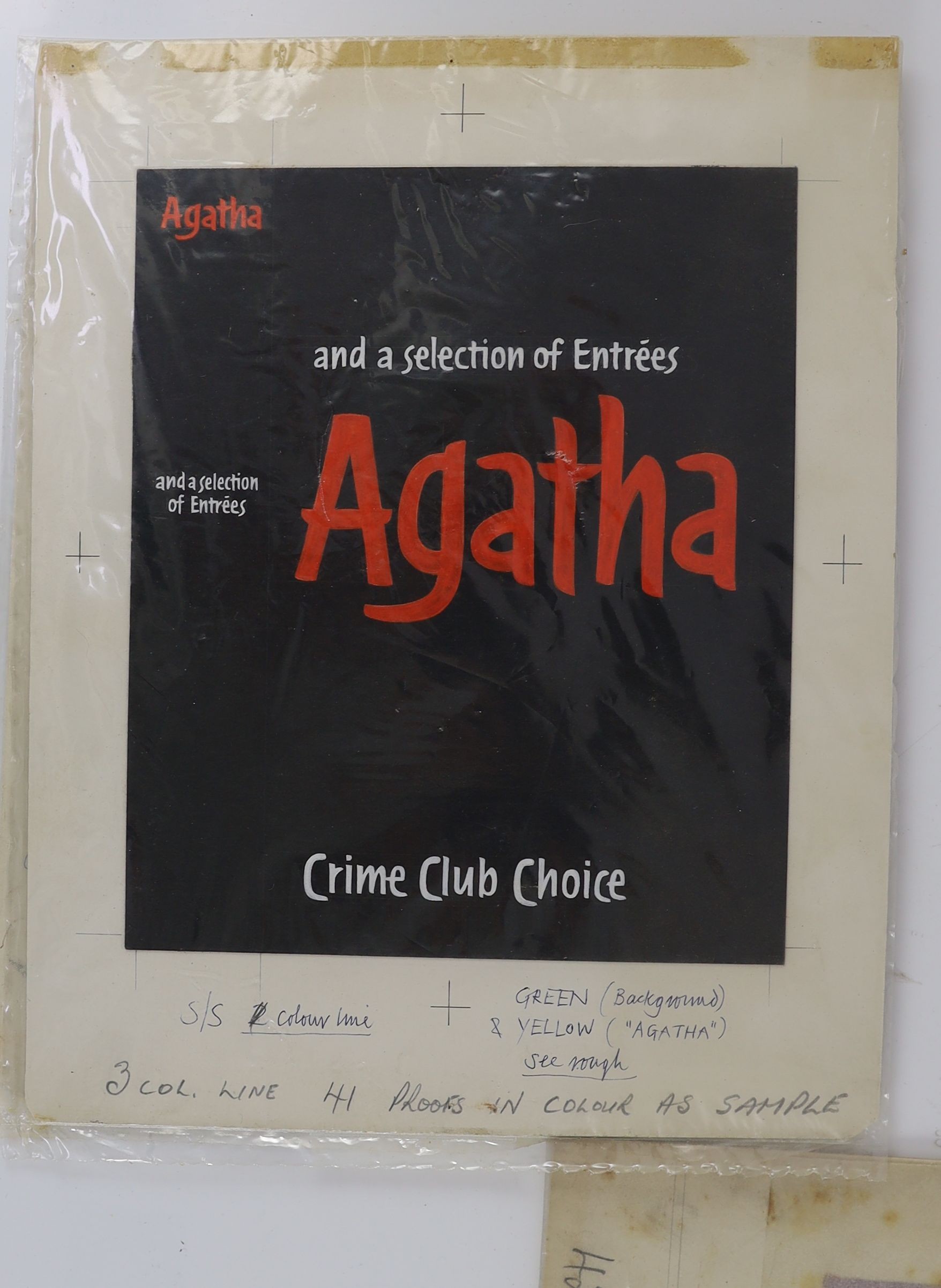 Farnhill, Kenneth, for Agatha Christe crime novels